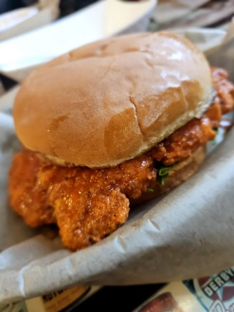 Fried Chicken Sandwich with Anchor 66 Sauce